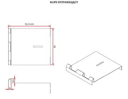 Klips dystansujący Renopad Pro Zestaw 10szt.