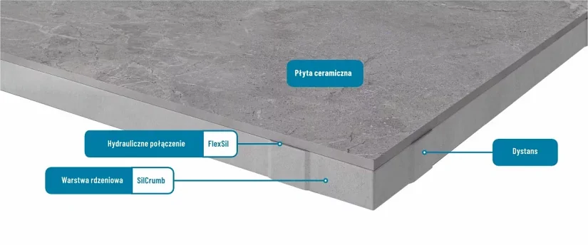 Płyta na Podjazd Piemont DuoProCeram 4.0 60x60x4